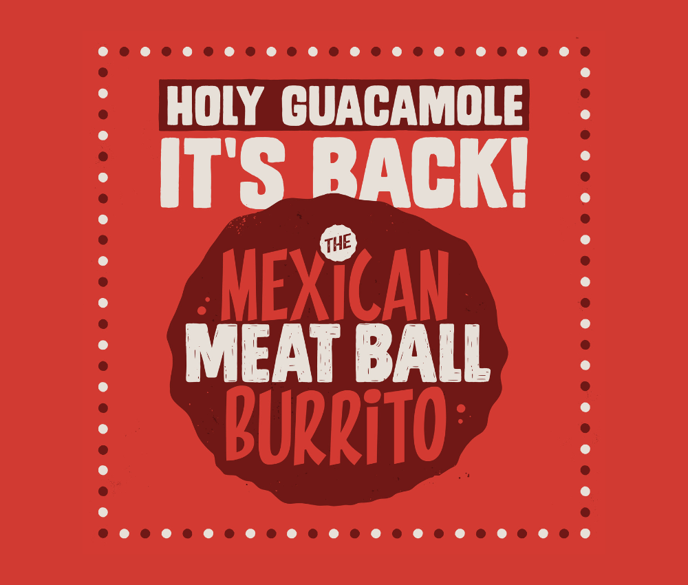 The Mexican Meatball Burrito