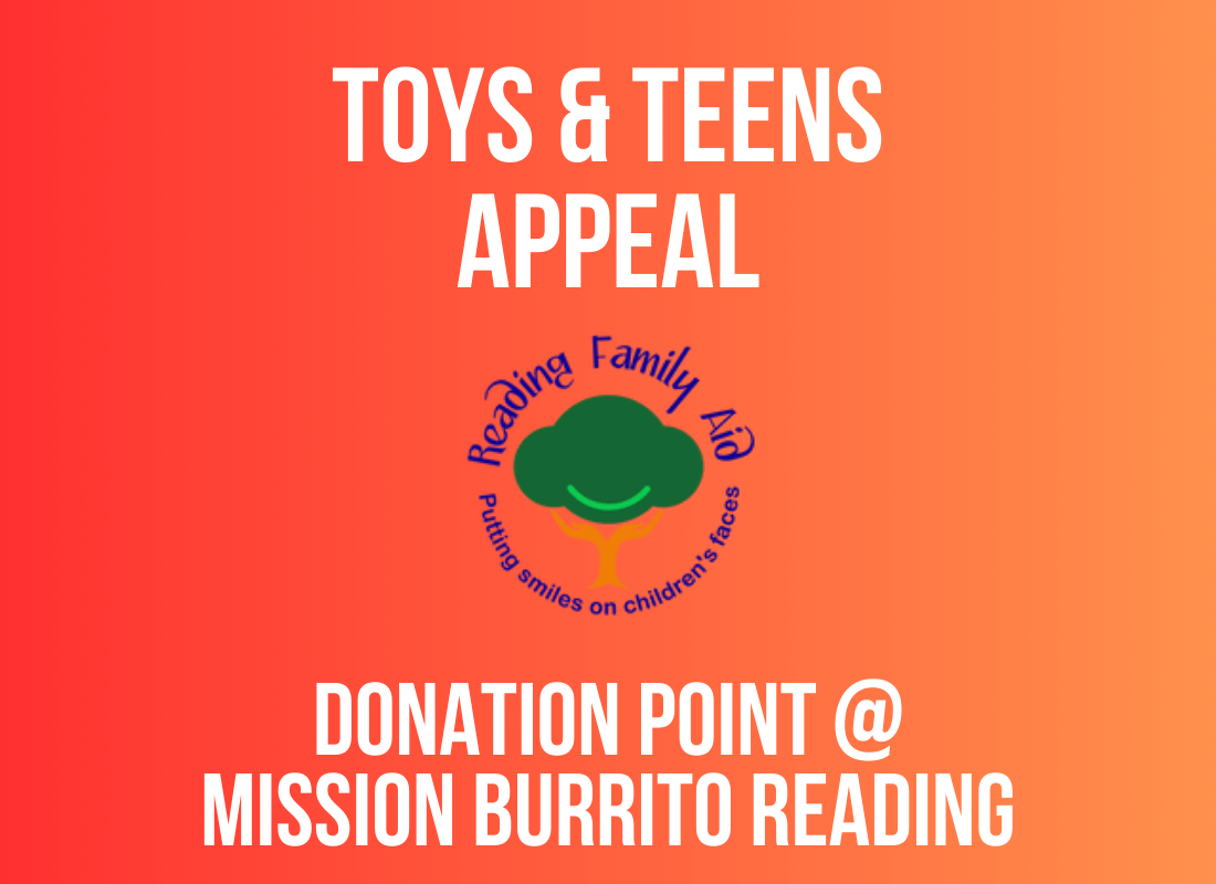 Toys and Teens Reading Chistmas Appeal